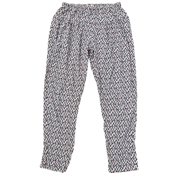 XIRENA Peyton Cotton Geometric Pull On Pants XS Boho Lounge Cottagecore - Picture 1 of 10